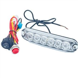 R65 Ultra Thin 6 LED Strobe Light 18W