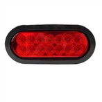 Röd ABS 14Leds Convex Lens Truck Light