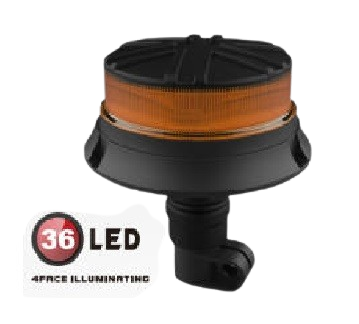 New Type R65 R10 Waterproof Amber 36 LED Beacon Light For Truck Trailer Agriculture Mining